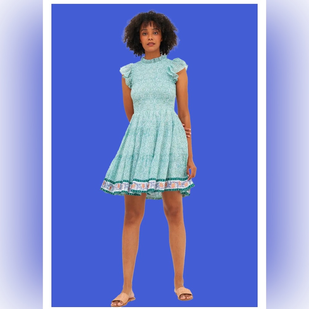 Oliphant Smocked Flirty Short dress